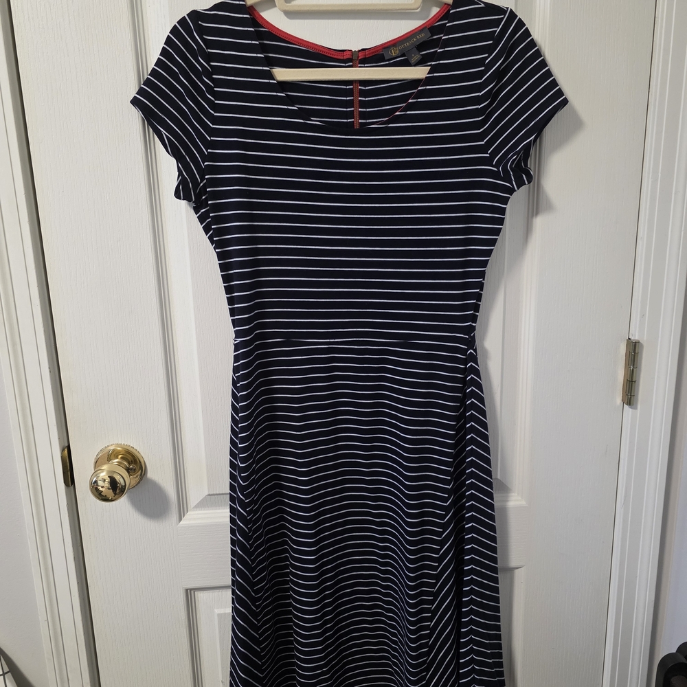 The Limited/Outback Red Navy Striped Women's Dress